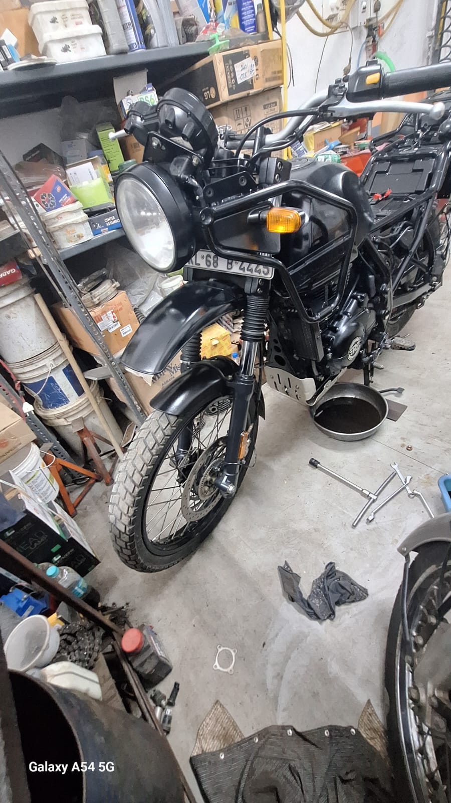 Custom Royal Enfield motorcycle build